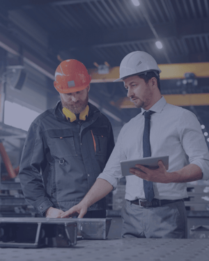 Engineer listening to inspection results